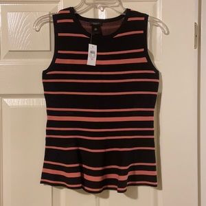 Ann Taylor Factory Sweater Peplum Top XS